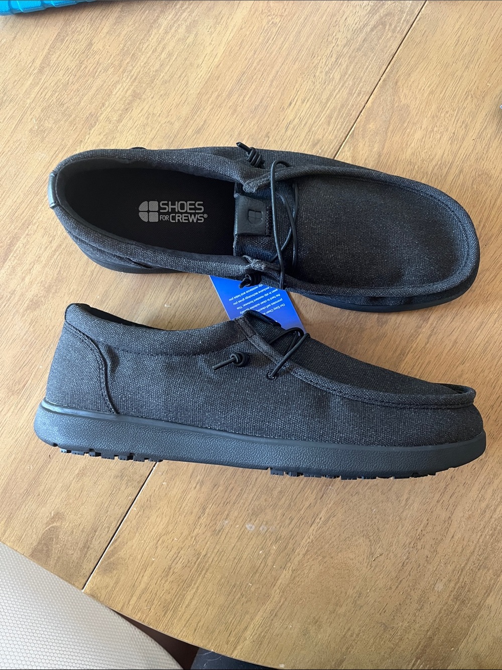 Shoes For Crews Men's Black ‘Laguna Moc’ loafers size 12 NWT